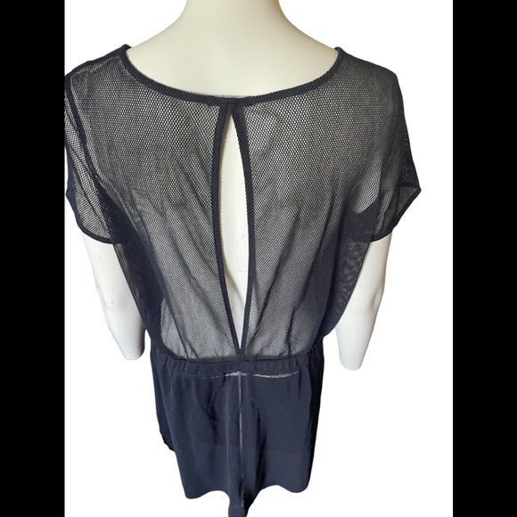 Mark Black Mesh Dress/ Beach Coverup - Size Large - Picture 3 of 8